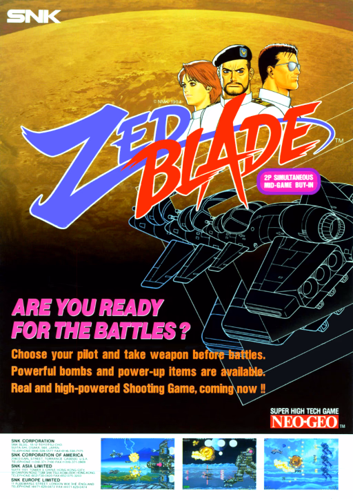 Zed Blade — MVS · Arcade